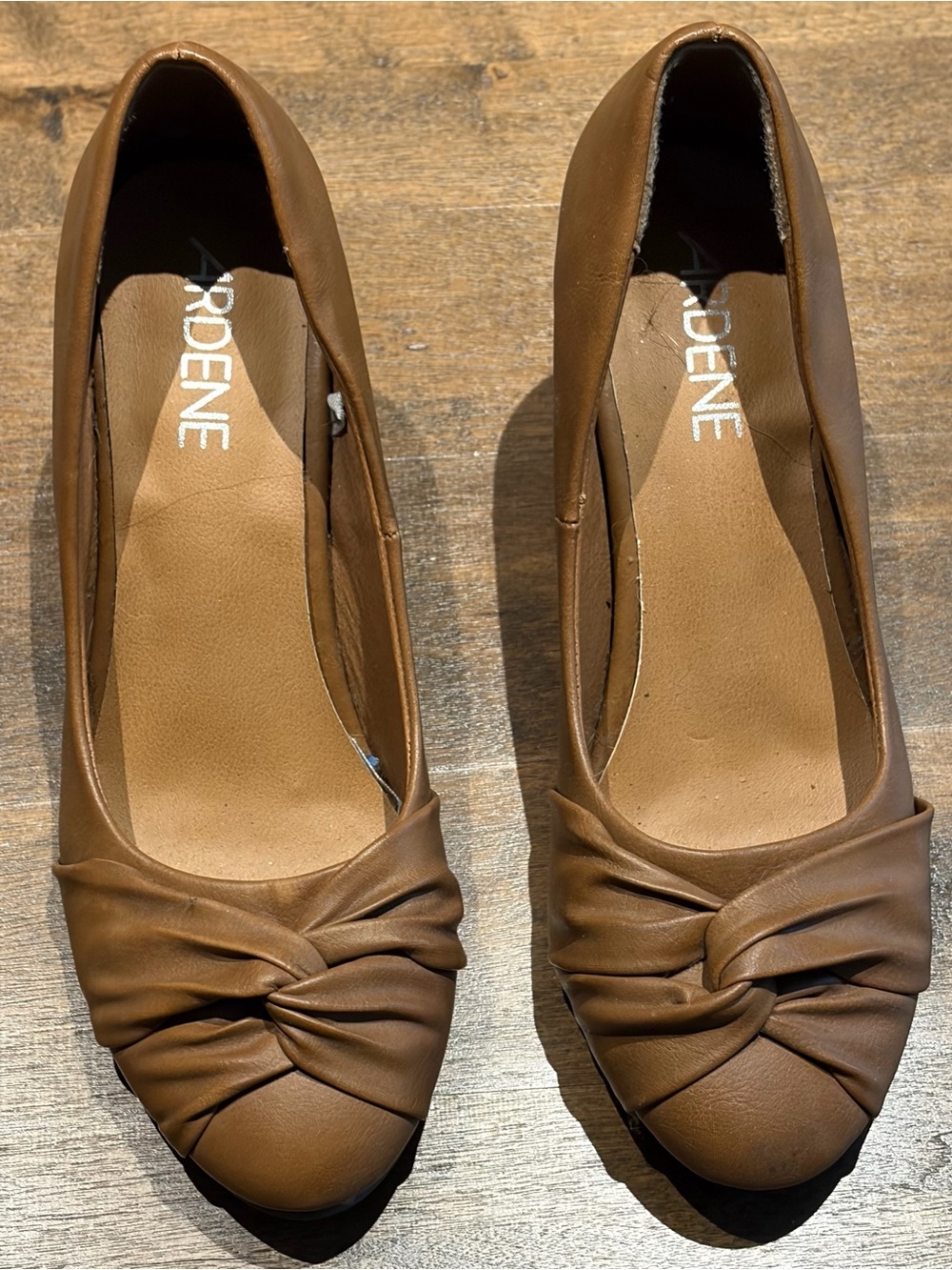 Ardene Brown Knot-Front Ballet Flats